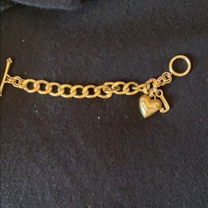 Gold Juicy couture charm bracelet